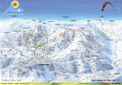Mapa ski centra Auron