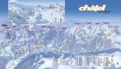 Skijalište Chatel - ski mapa