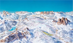 Civetta - ski mapa