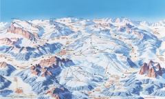 Civetta - ski mapa