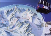 Gondola koja vodi ka Chamonixu i off-piste tereni Valle Blanche