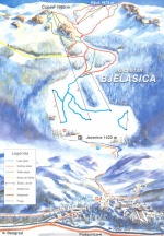 Mapa starog skijališta Bjelasica