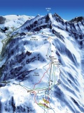 Mapa glečerskog skijališta