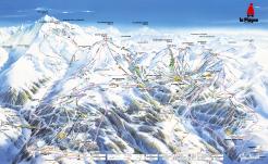 Ski mapa skijališta La Plagne