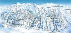 Ski mapa skijališta Paradiski