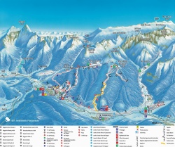 Mapa ski centra Tarvisio