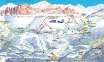 Carezza - ski mapa